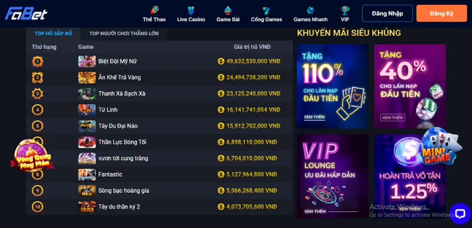 Ưu đãi và khuyến mãi tại tg88 login